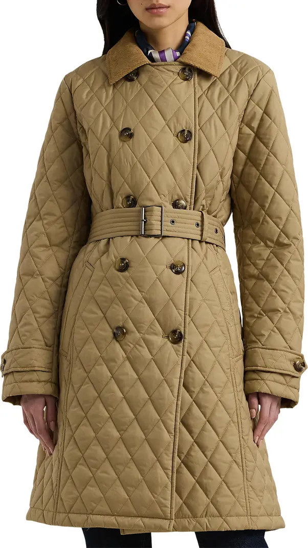 Lauren Ralph Lauren Quilted Trench | Nordstrom | Nordstrom