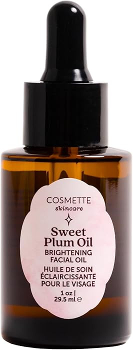 Cosmette Sweet Plum Vitamin C Facial Oil With Grape Seed, Almond, Coconut & Castor Oils, Hydratin... | Amazon (US)
