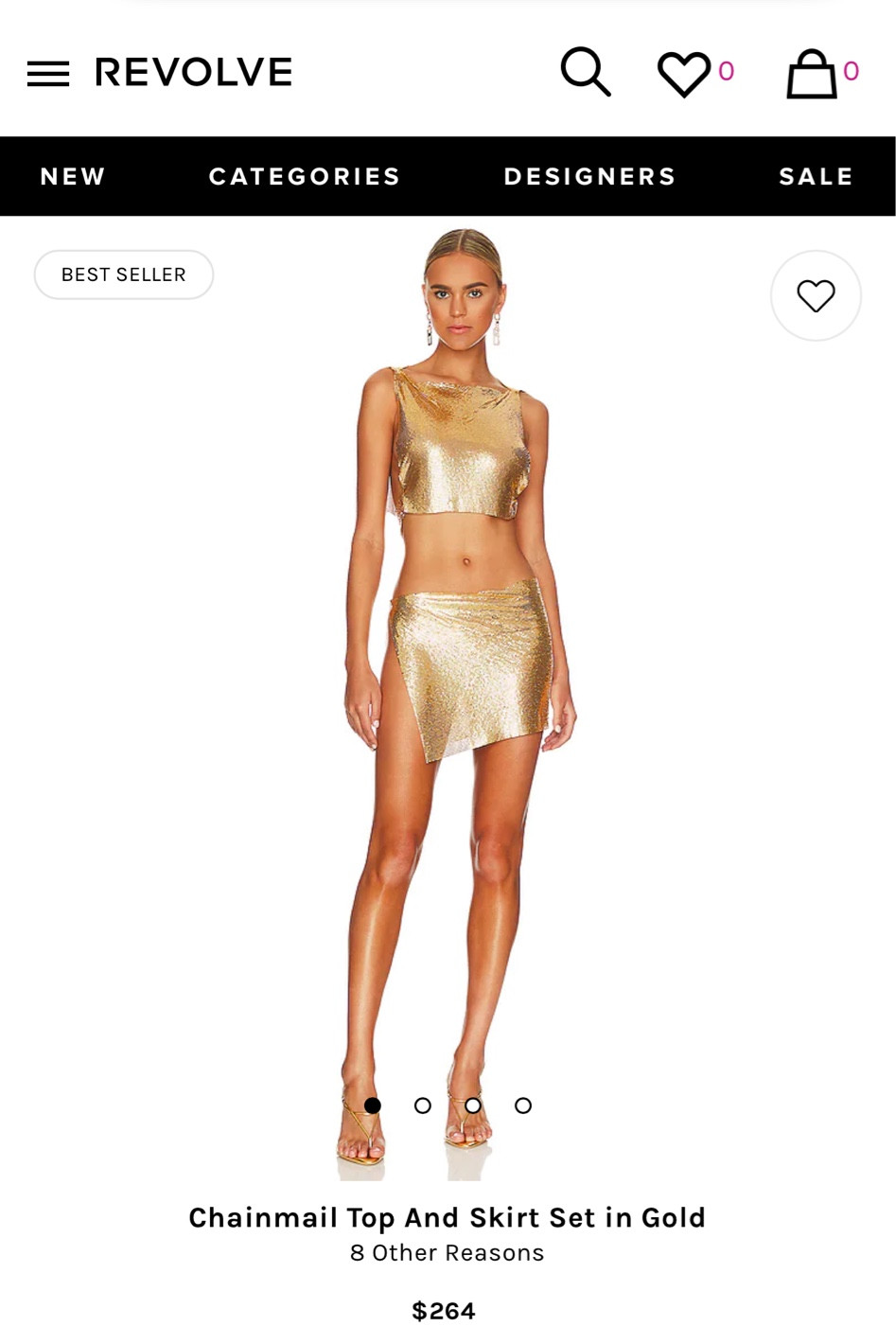 REVOLVE // gold chain mail skirt and top set 

#LTKfit #LTKstyletip #LTKSeasonal