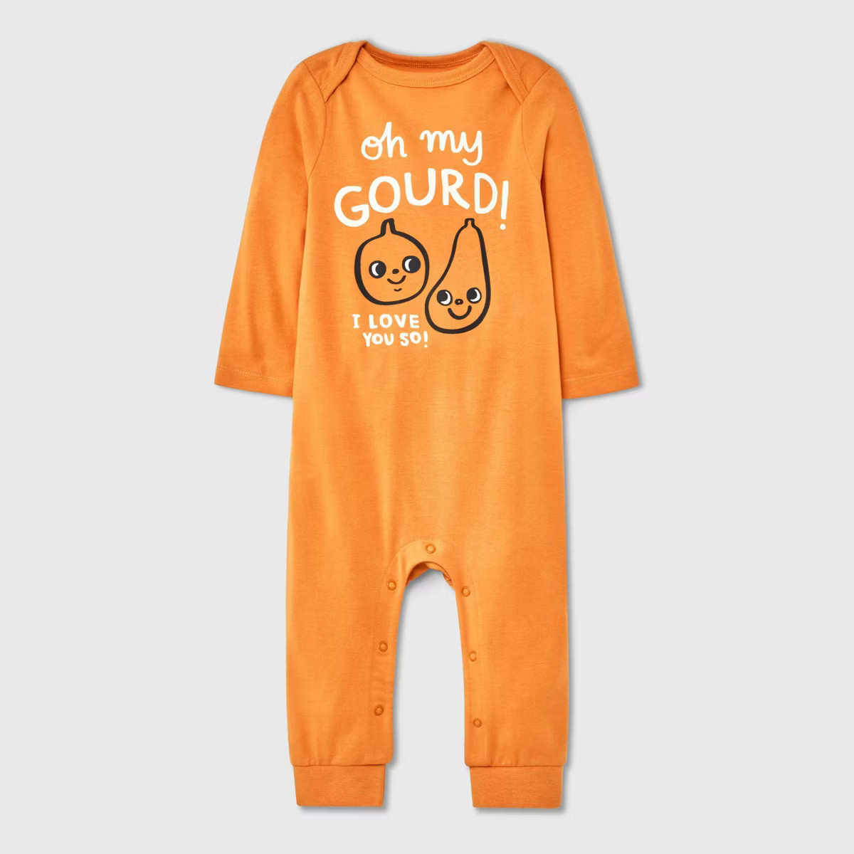 Baby Snap Front Graphic Jersey Romper - Cat & Jack™ Dark Yellow | Target