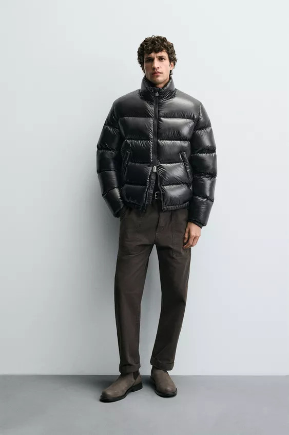 100% FEATHER DOWN PUFFER JACKET | Zara UK
