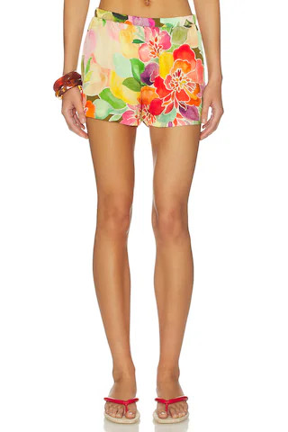 Mariko Shorts in Dominica Scarf Print | Revolve Clothing (Global)