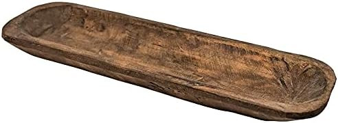 Rustic Wooden Bread Dough Bowl - Bateas - Home Decoration Centerpiece - Handmade (Medium 20") | Amazon (US)