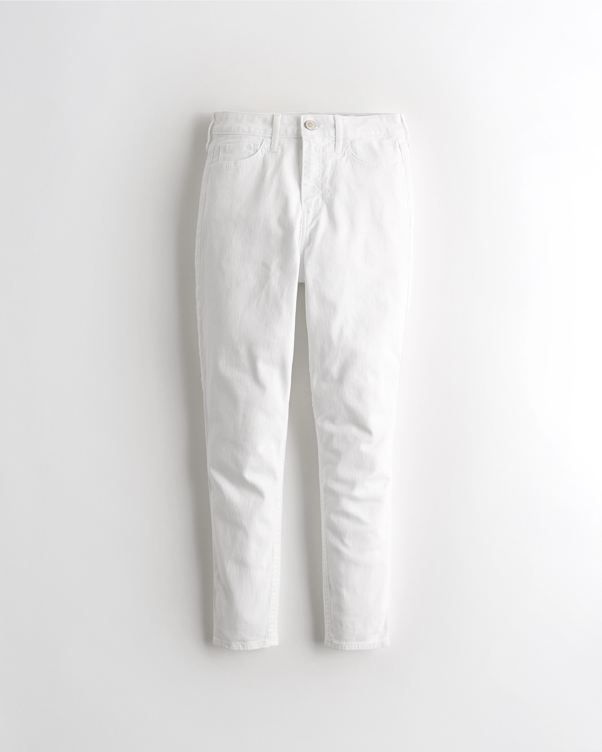 Girls Curvy High-Rise Crop Super Skinny Jeans from Hollister | Hollister (US)