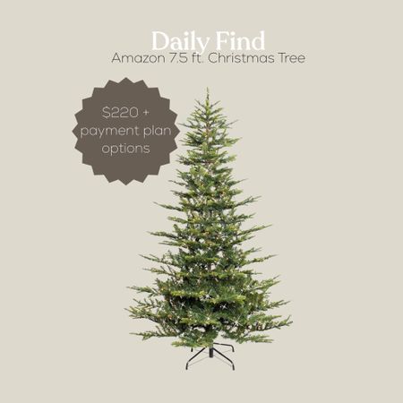 The perfect faux Christmas tree🤍✨🎄 it’s pre lit and 7.5 feet tall. Cannot wait to set this up. I will definitely report back on how easy it is to set up, but the reviews are all excellent! 

#LTKsalealert #LTKhome #LTKSeasonal