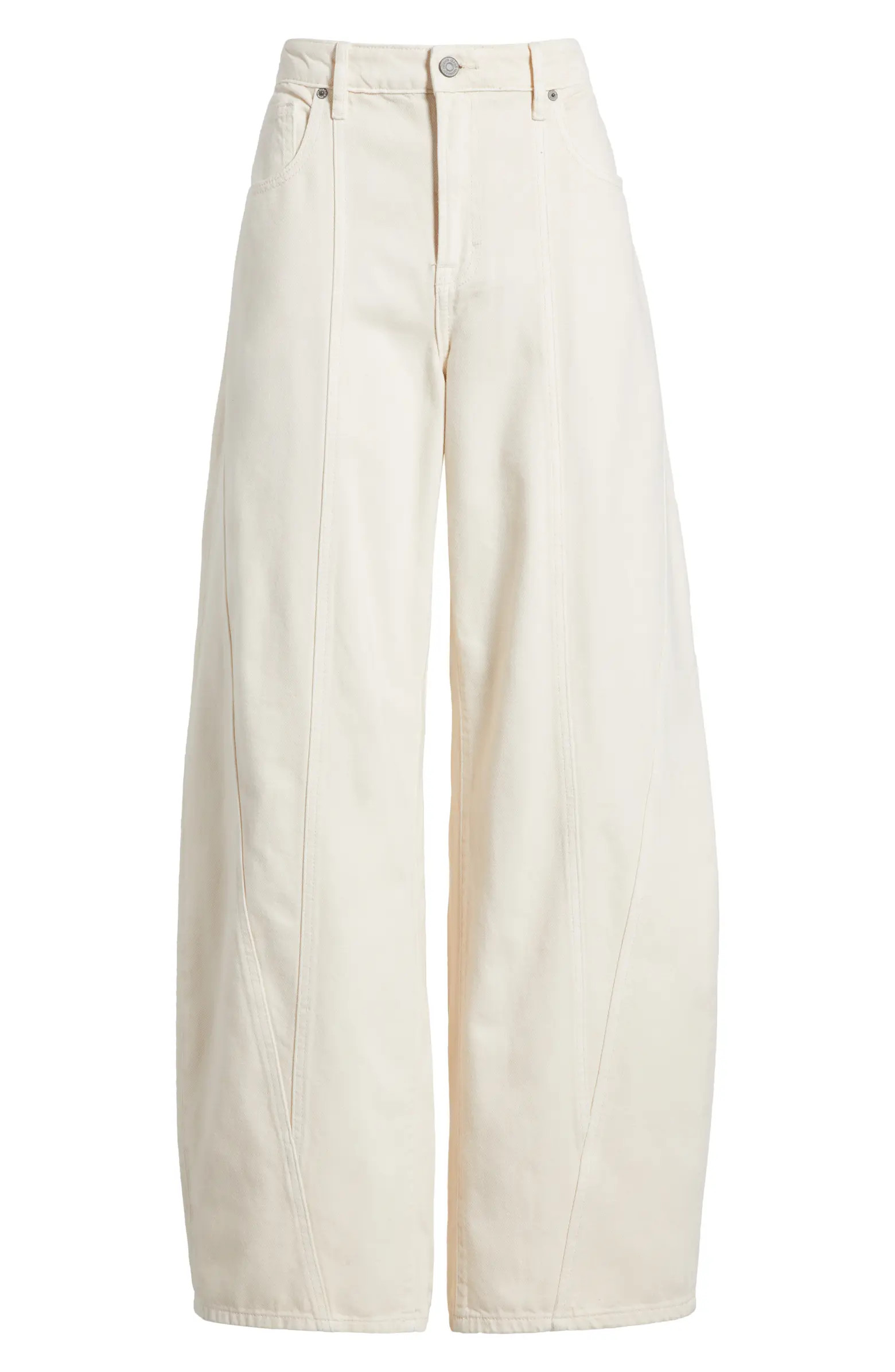 Seamed Barrel Leg Jeans | Nordstrom