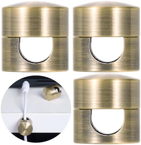 3 Sets Charger Holders for Cords, Antique Copper Color Adjustable Cable Anchor Holders, Adhesive ... | Amazon (US)