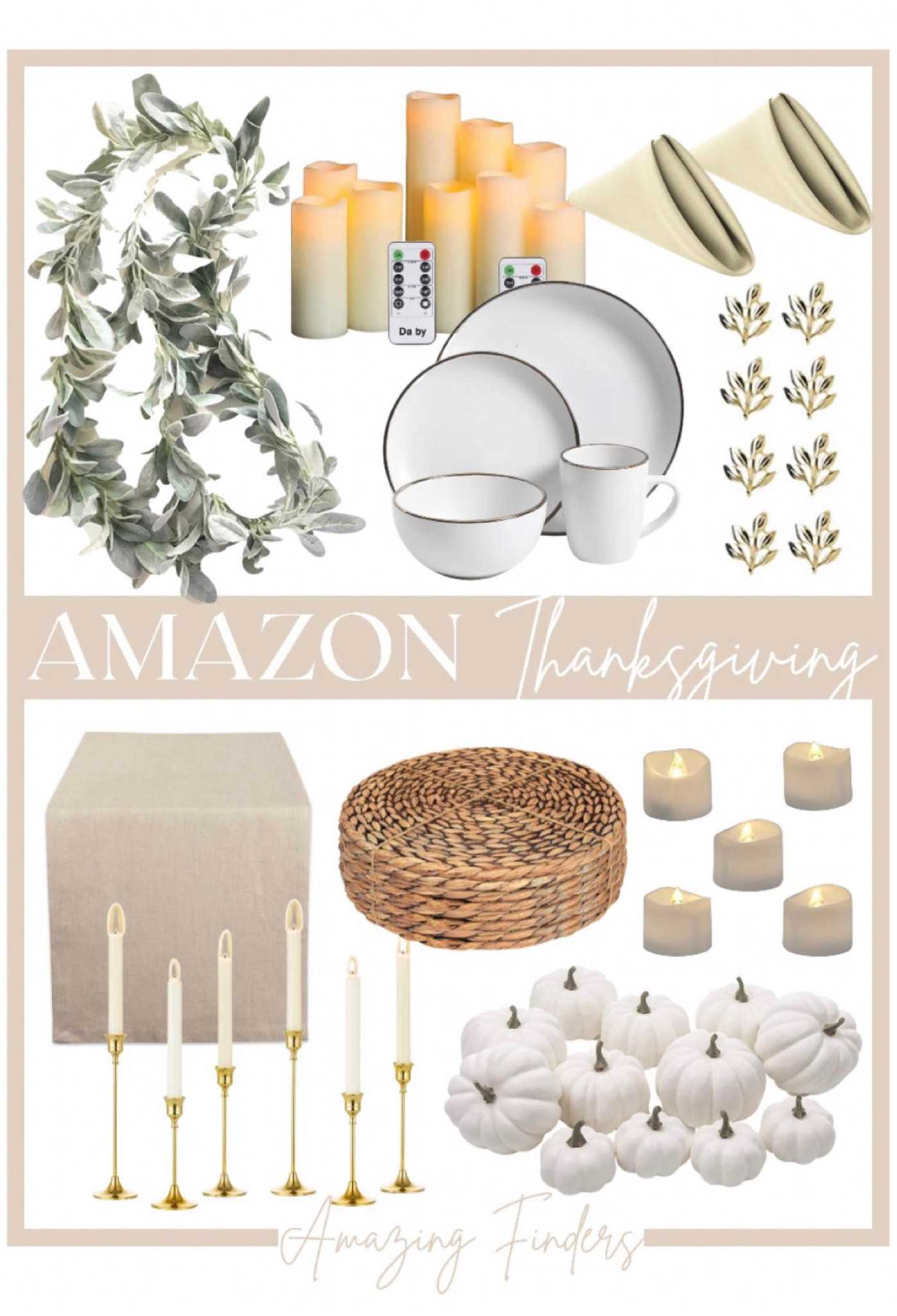 Thanksgiving table Thanksgiving decor Amazon Thanksgiving perfect tablesettings Amazon home￼

#LTKsalealert #LTKhome #LTKstyletip