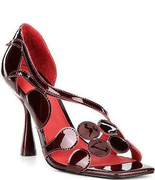Cecelia New York Robert Patent Leather Circle Stiletto Dress Sandals | Dillard's | Dillard's