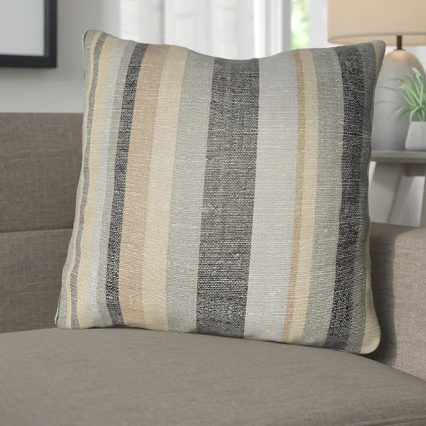 Hillyer Striped Indoor/Outdoor Reversible Throw Pillow | Wayfair North America