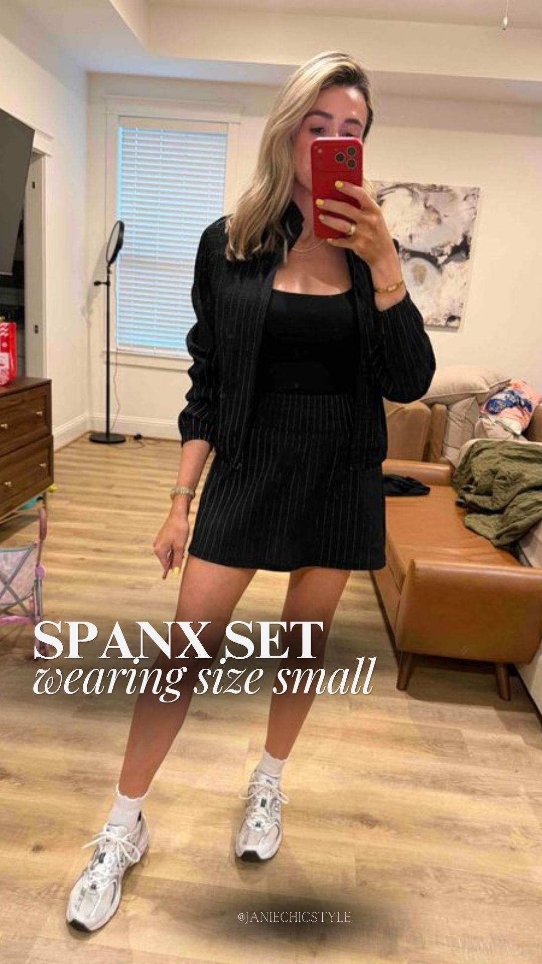 Spanx on sale! Wearing a size small. Jacket sized down to XS

spanx set - spanx sale - jacket - athleisure 

 #LTKootd #LTKActive #LTKOver40