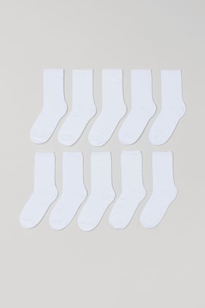 10-pack Socks - Black/gray/white - Ladies | H&M US | H&M (US + CA)
