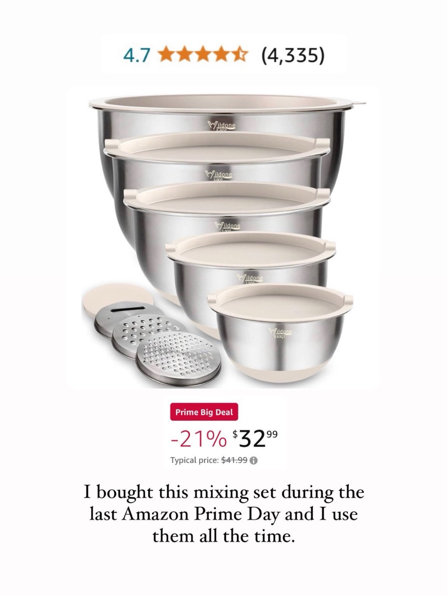 I bought this mixing set during the last Amazon Prime Day and I use them all the time. 

#LTKSaleAlert #LTKxPrimeDay #LTKHome