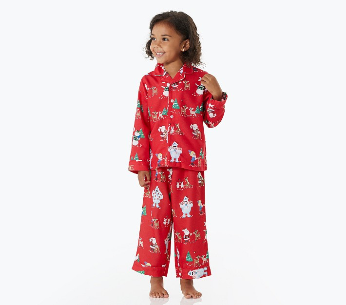 Rudolph® Flannel Pajama Set | Pottery Barn Kids
