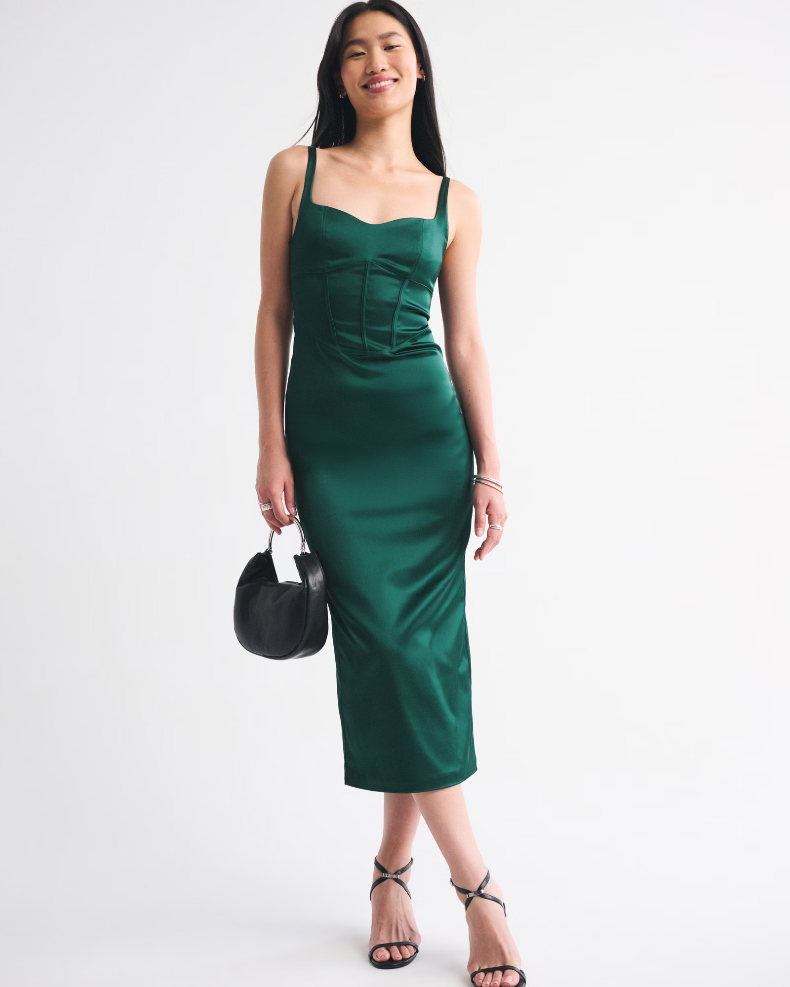 Corset Midi Dress | Abercrombie & Fitch (US)