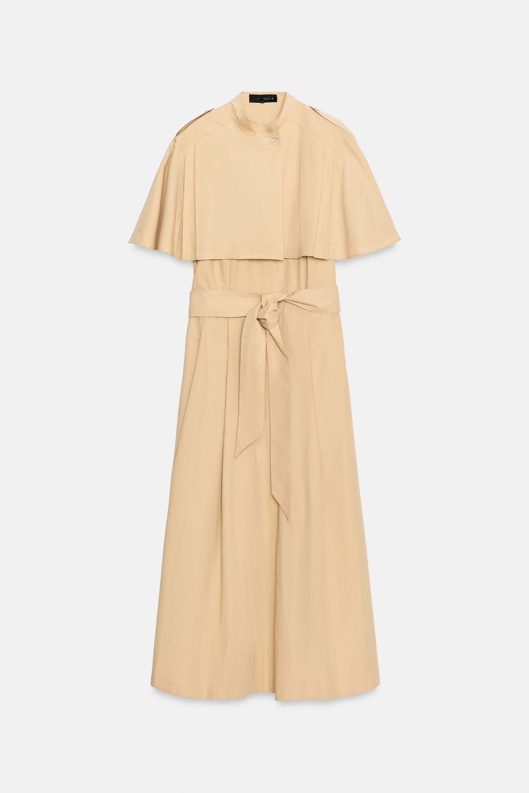 ZW COLLECTION CAPE SHIRT DRESS | Zara US
