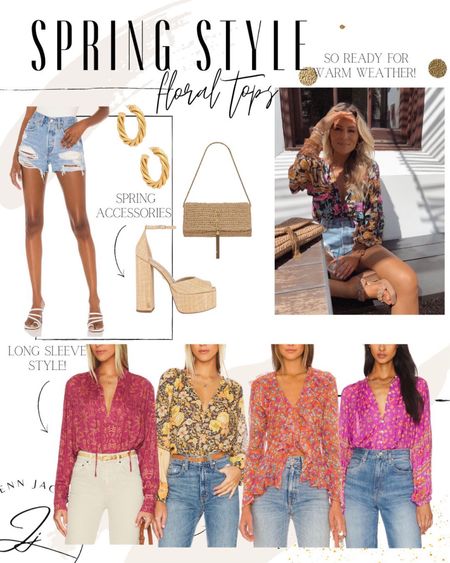 Spring floral tops 
Denim shorts 
YSL bag
Platforms 

#LTKtravel #LTKFind #LTKSeasonal
