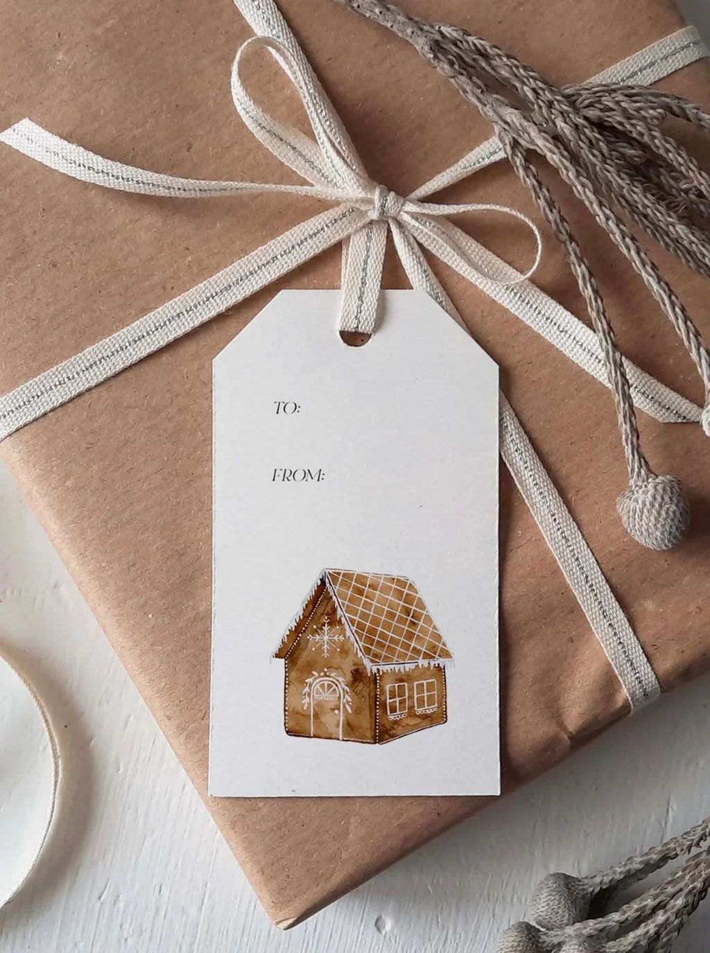 Gingerbread House Gift Tags, Set of 8 | House of Jade Home