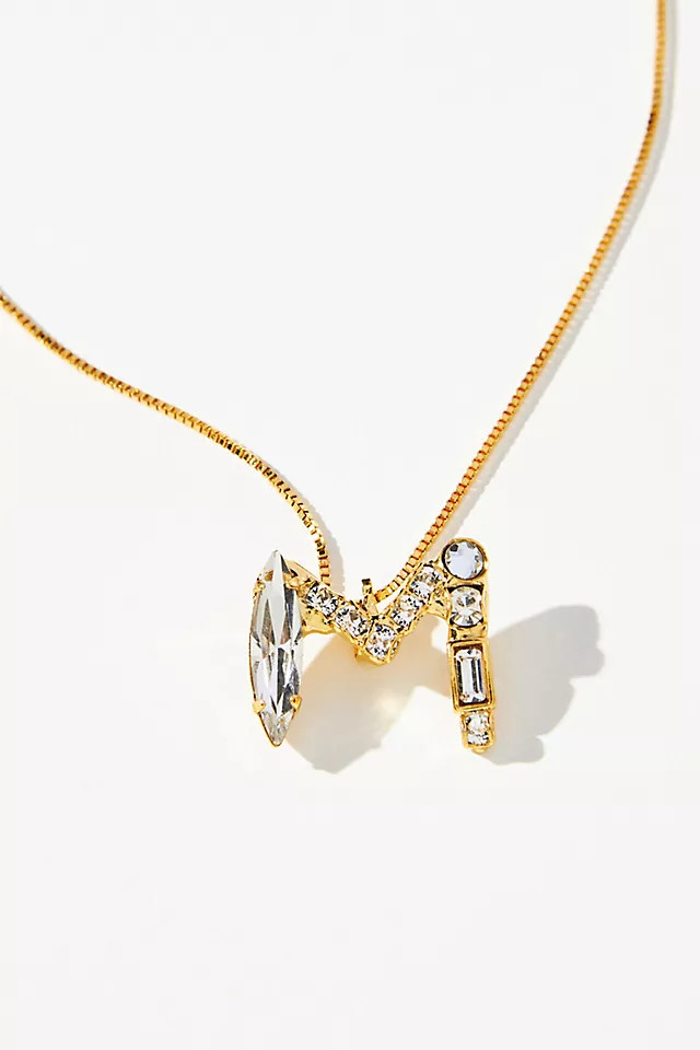 Sorrelli Monogram Crystal Necklace | Anthropologie (US)