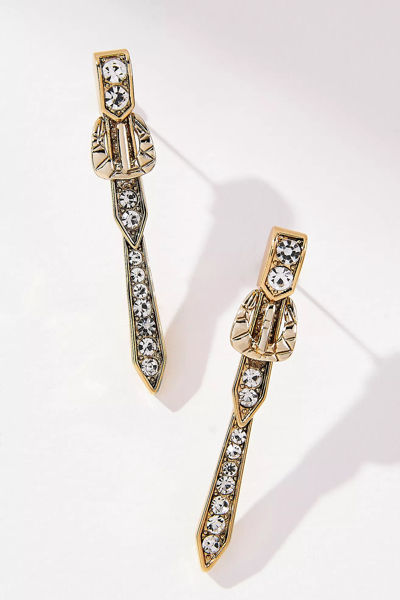 Pavé Buckle Drop Earrings | Anthropologie (US)