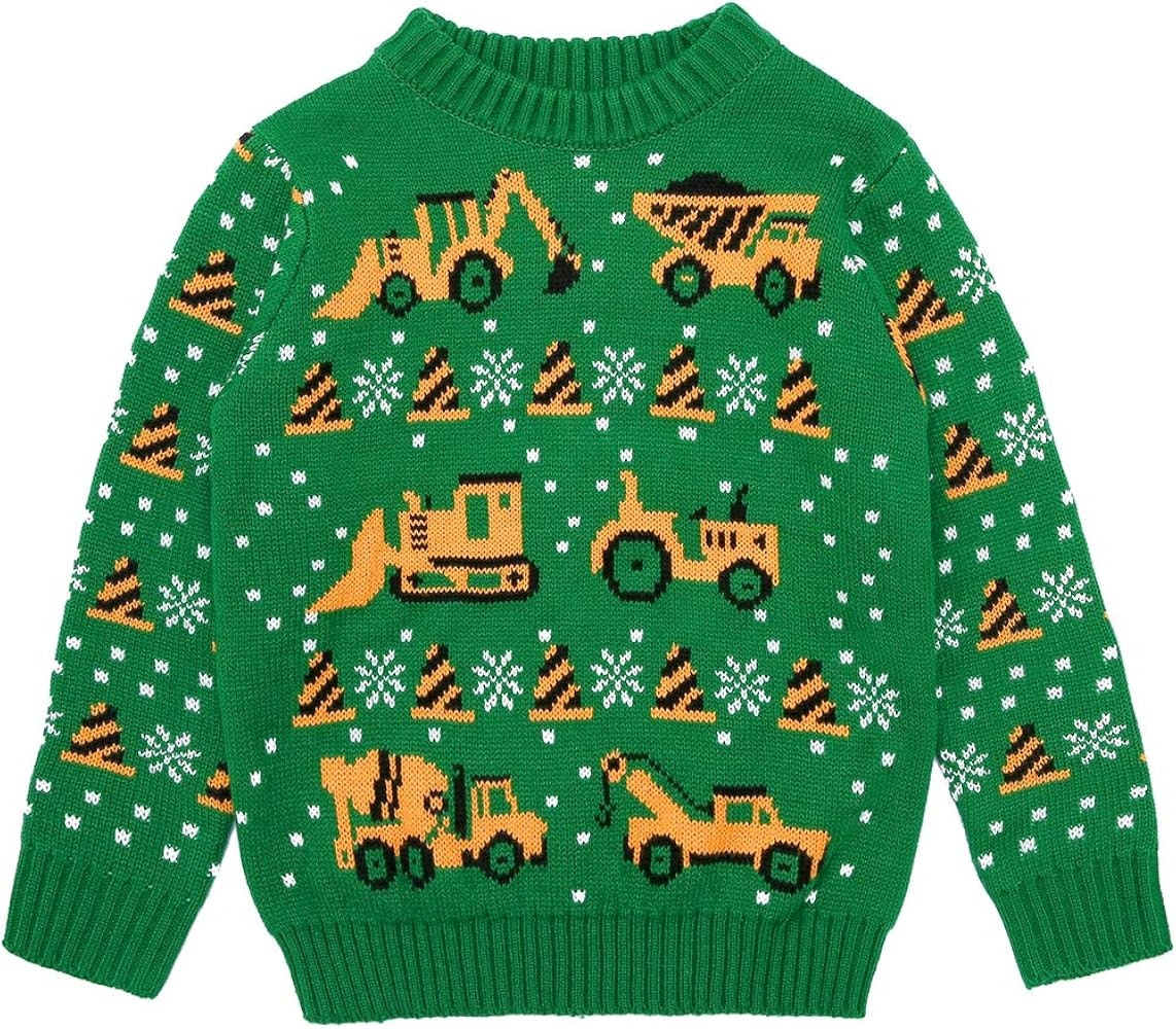 Rocksir Children's Ugly Christmas Sweater Holiday Boys Toddler Knitted Sweater Winter Xmas Crewne... | Amazon (US)