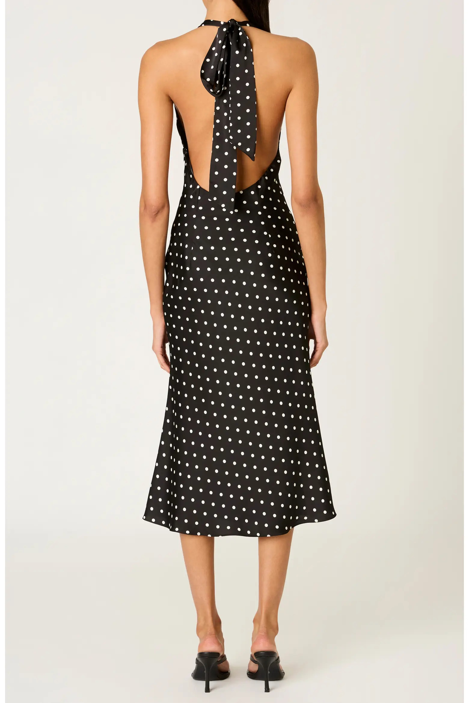 La Brea Polka Dot Halter Neck Slipdress (Women) | Nordstrom | Nordstrom