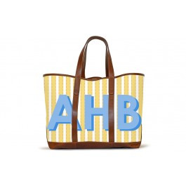 St. Charles Yacht Tote - Monogram Stripe | Barrington Gifts