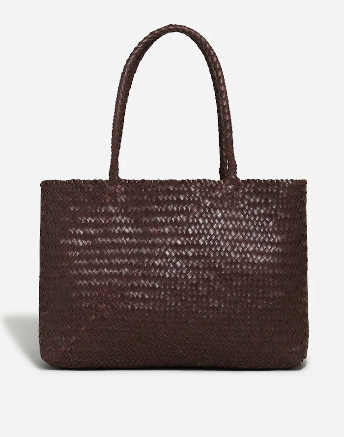 The Handwoven Leather Tote | Madewell