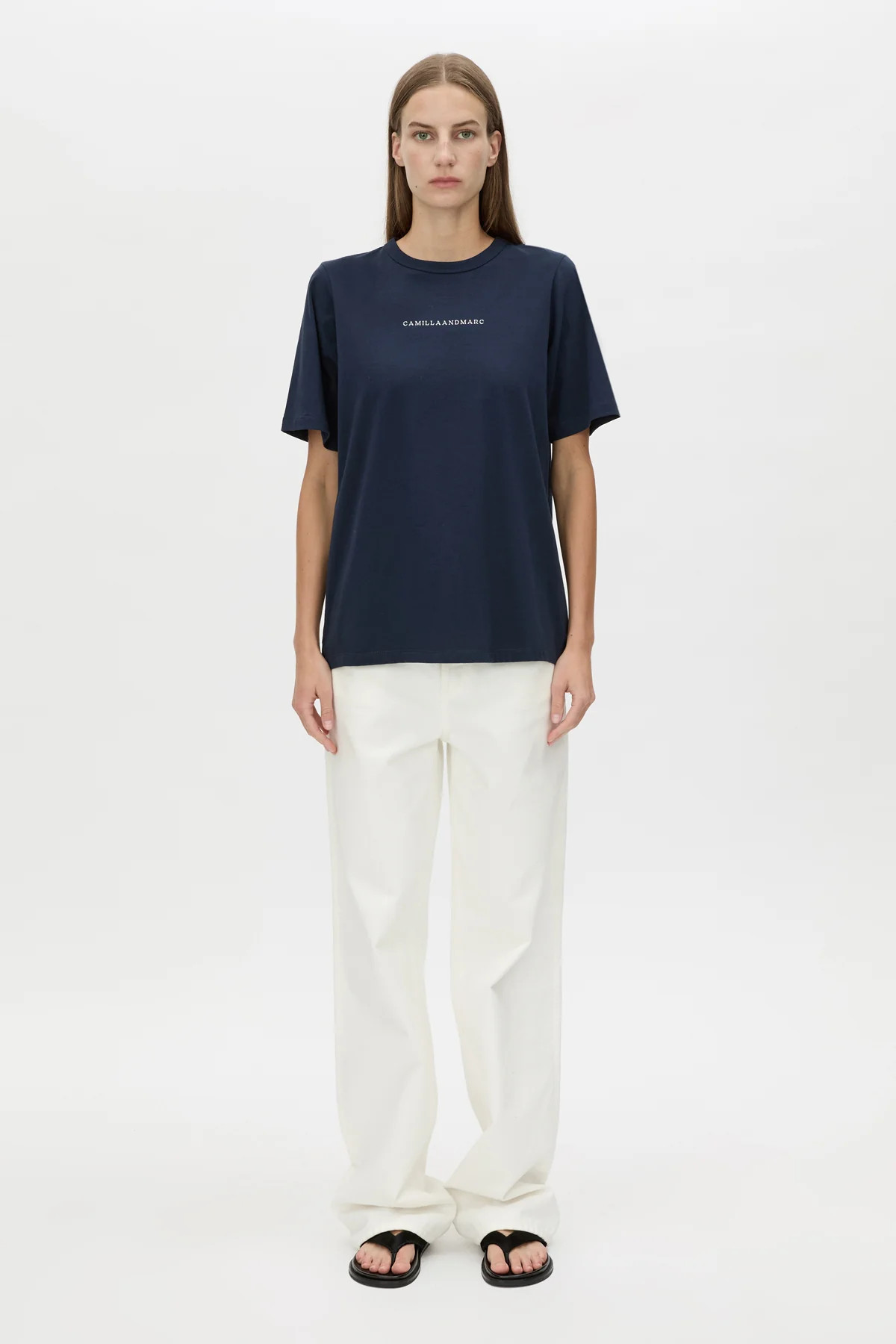 Suvero Logo Tee in Navy Blue - CAMILLA AND MARC® C&M | CAMILLA AND MARC (ANZ)