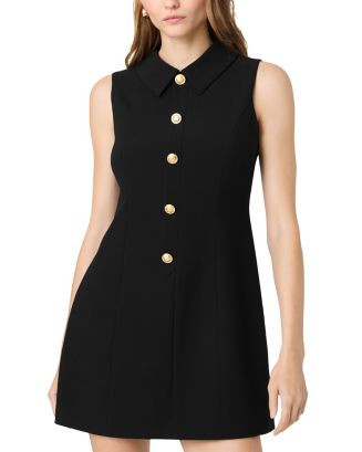 Azra Sleeveless Collar Mini Dress | Bloomingdale's (US)