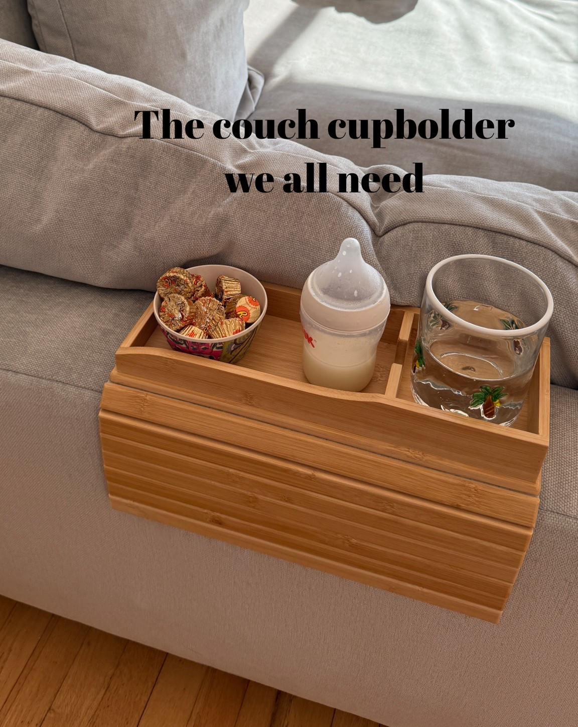 Perfect to hold a drink, snacks, remote and any little knickknacks. Great for if you don’t have room for an end table or coffee table nearby. 
Folds and can be put away when not using. 

#LTKHome #LTKSaleAlert #LTKmomlife