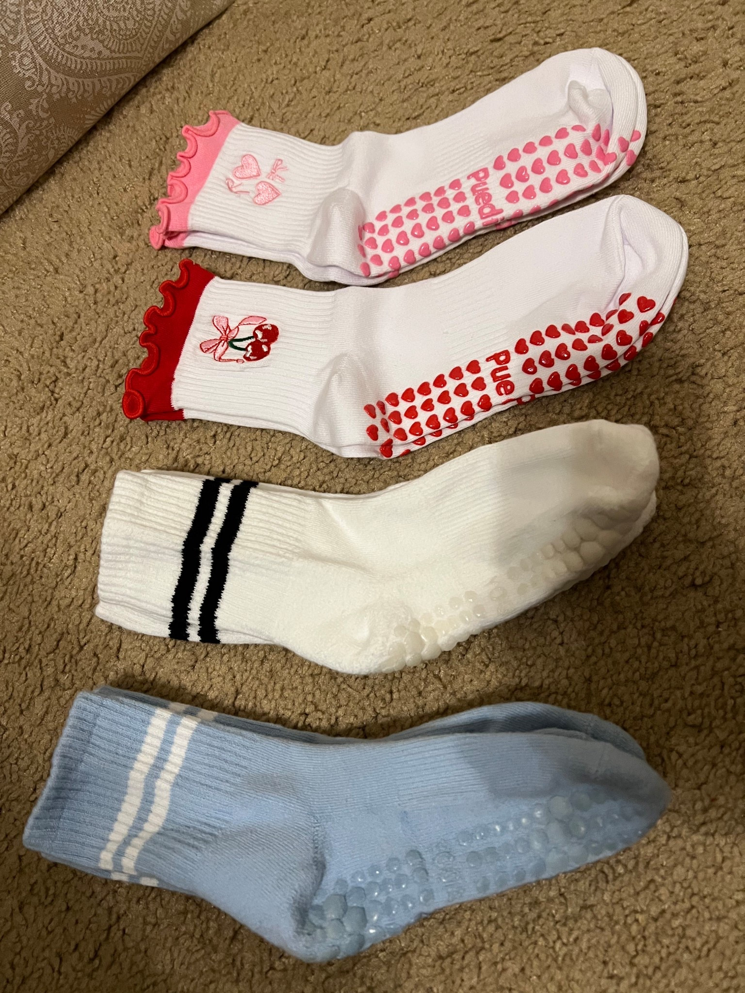 My favorite Pilates socks - #socks #pilatessocks #workoutsocks #fitnesssocks #gripsocks 

#LTKfitnessgoals #LTKFindsUnder100 #LTKFindsUnder50