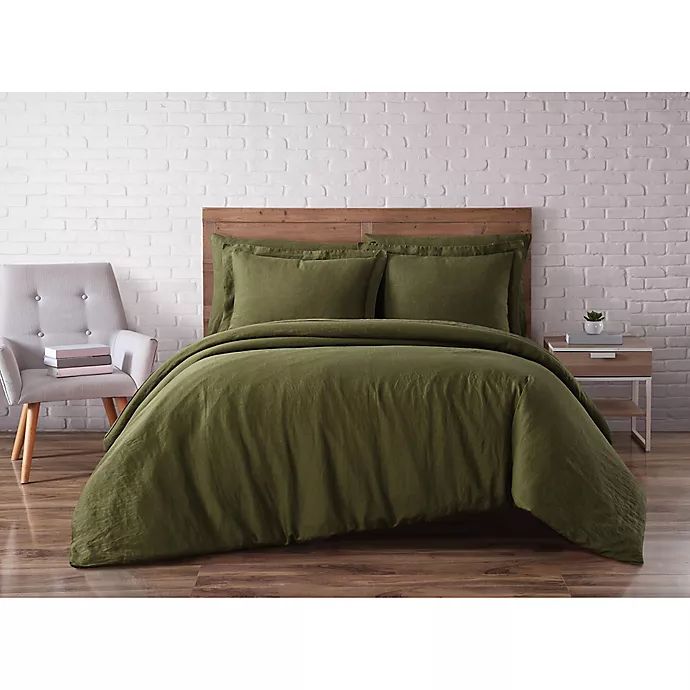 Brooklyn Loom Linen 3-Piece Duvet Cover Set | Bed Bath & Beyond