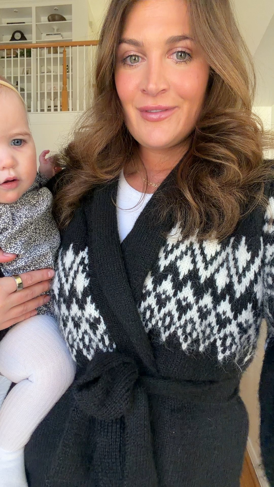 fairisle wool blend wrap cardigan in M/L 

#LTKmomlife #LTKootd #LTKWorkwear