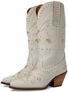 Dingo Womens Full Bloom Floral Round Toe Casual Boots Knee High Mid Heel 2-3" | Amazon (US)