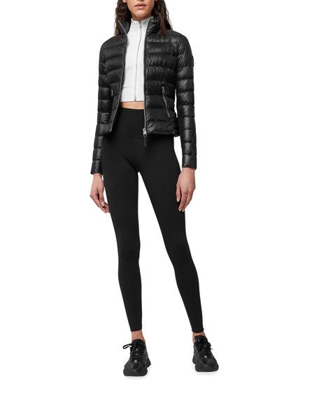 Mackage Reema Peplum Lightweight Down Jacket | Neiman Marcus