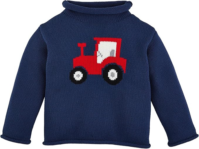 Mud Pie Kids Children Tractor Rollneck Sweater | Amazon (US)