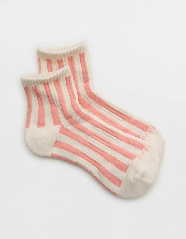 OFFLINE By Aerie Mesh Short Crew Sock | Aerie