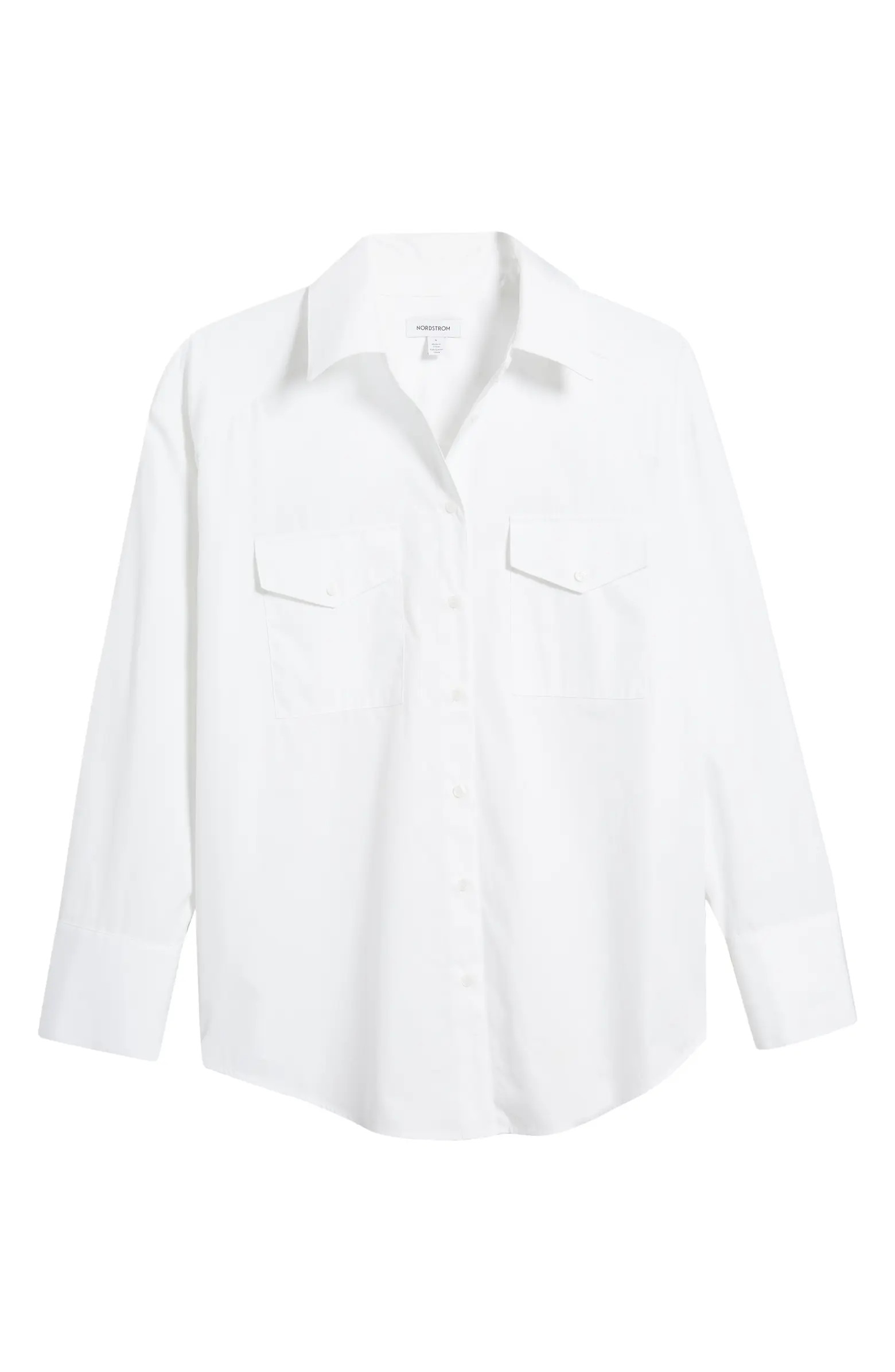 Nordstrom Poplin Two-Pocket Button-Up Shirt | Nordstrom | Nordstrom