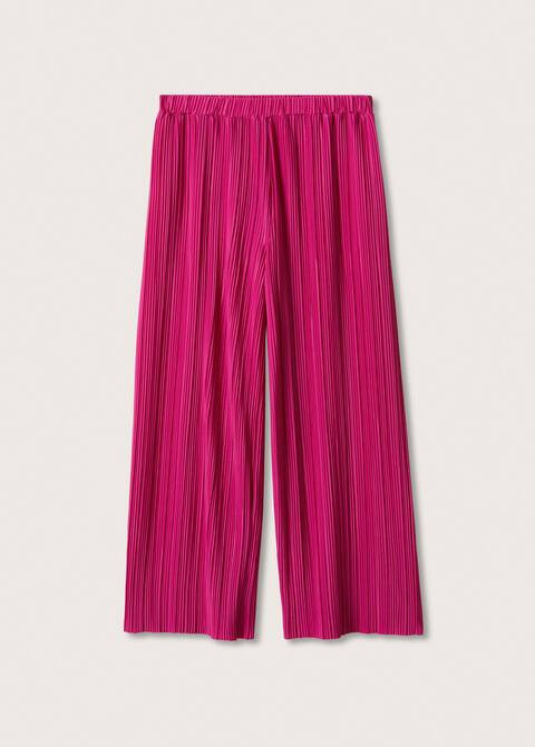 Pleated wideleg pants | MANGO (US)
