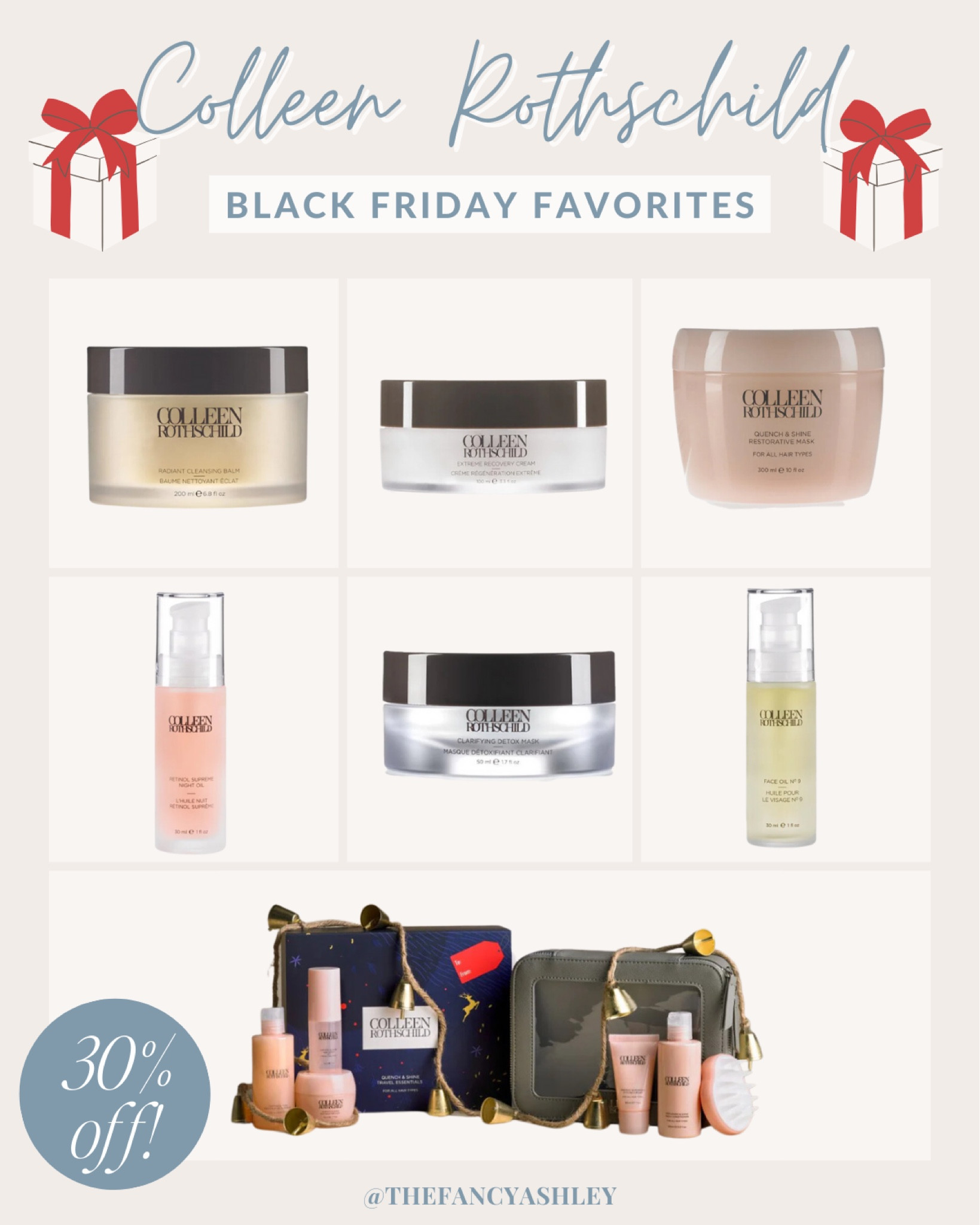 Colleen Rothschild Black Friday sale is going on now! 30% off everything! 

#LTKCyberWeek #LTKbeauty #LTKsalealert