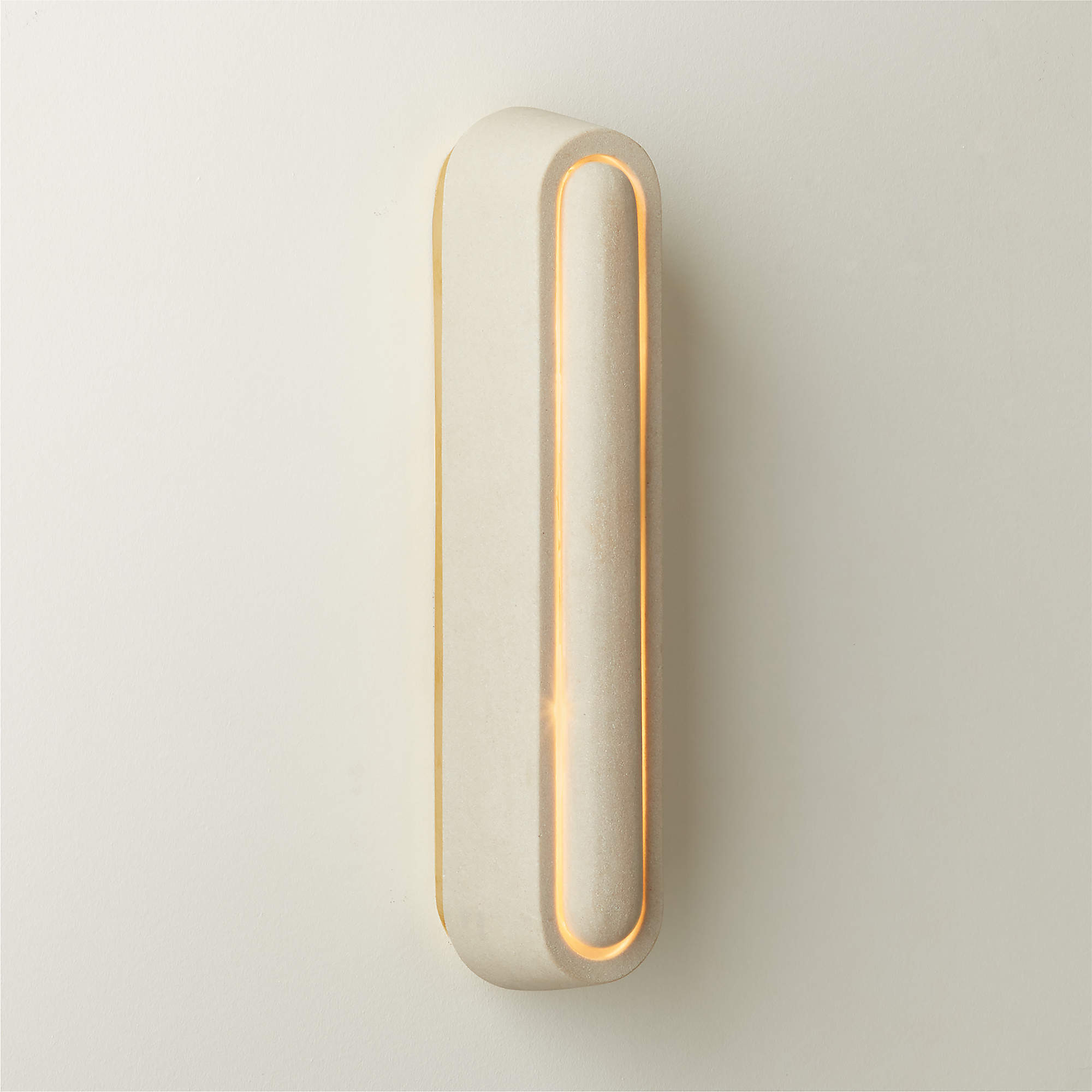 Enoki Sandstone Wall Sconce 16" Set of 2 + Reviews | CB2 | CB2