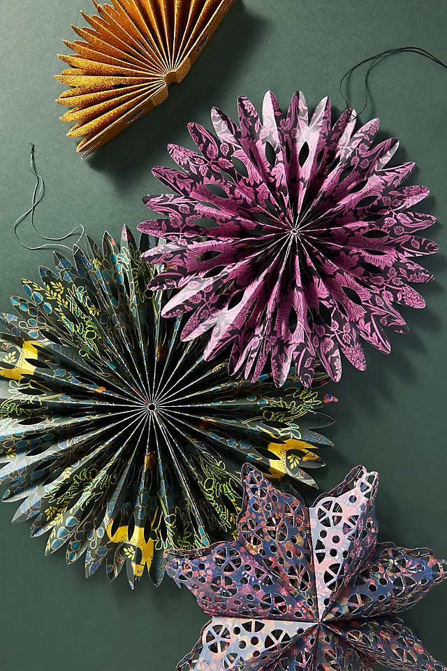 Party Fans, Set of 4 | Anthropologie (US)