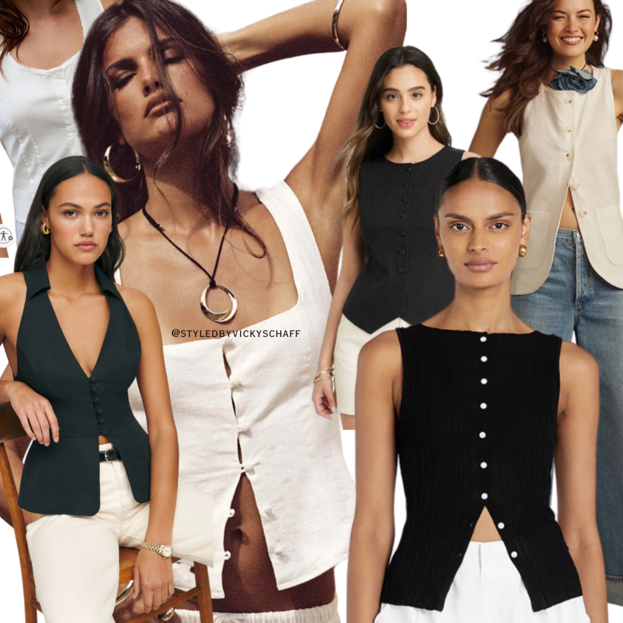 Button up tank tops and vests - 2024 trends 

#LTKSeasonal #LTKSpringSale #LTKMostLoved