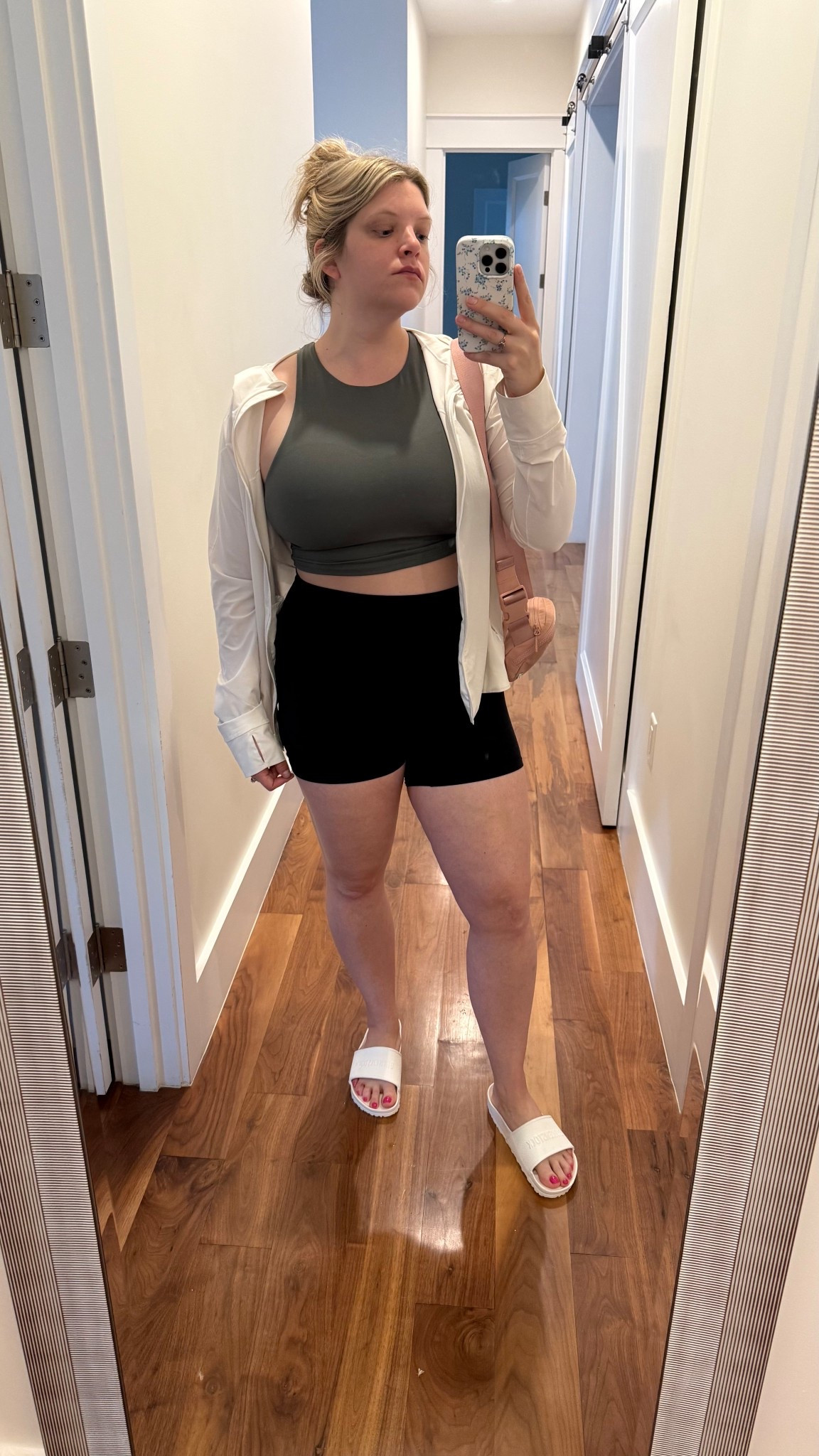 Top - XL - CRZ Yoga
Bottoms - XL - CRZ Yoga
Jacket - 14 - Lululemon
Shoes - Birkenstock 

#LTKActive #LTKMidsize