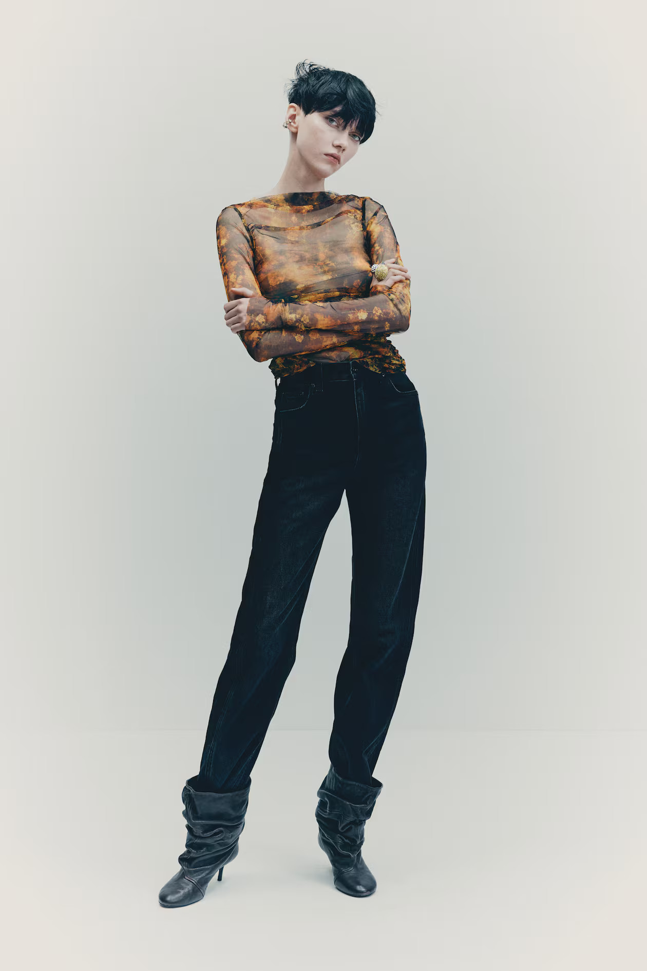 Draped Mesh Top | H&M (US + CA)