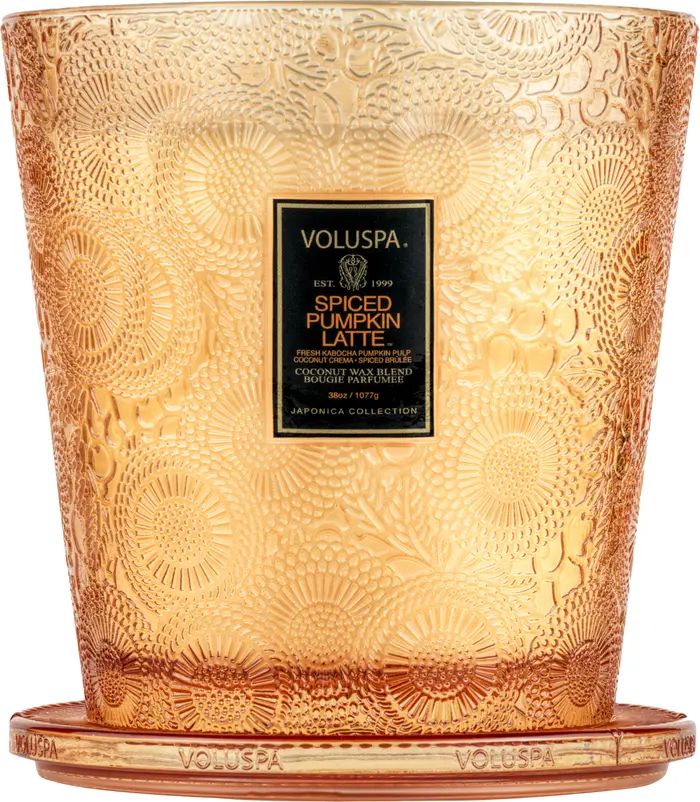 Spiced Pumpkin Latte 3-Wick Hearth Candle | Nordstrom