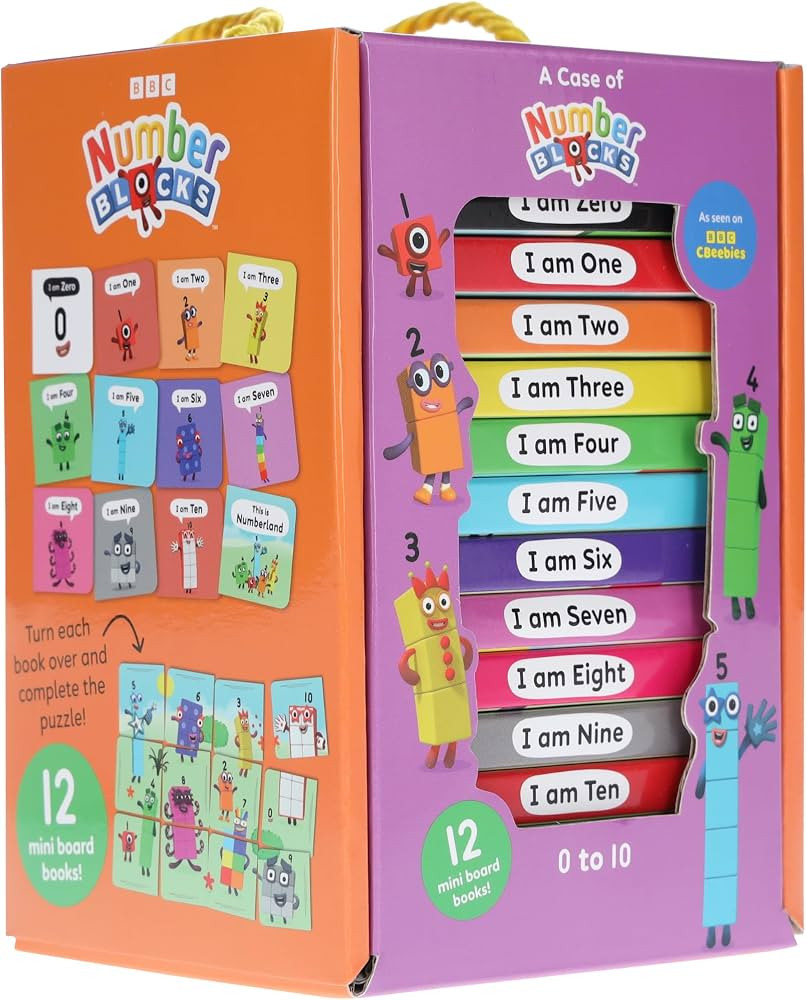 A Case of Numberblocks - 12 Title Board Book Carry Collection Bookset - Ideal for Holidays and Early Learning and Preschool Ages! | Amazon (UK)
