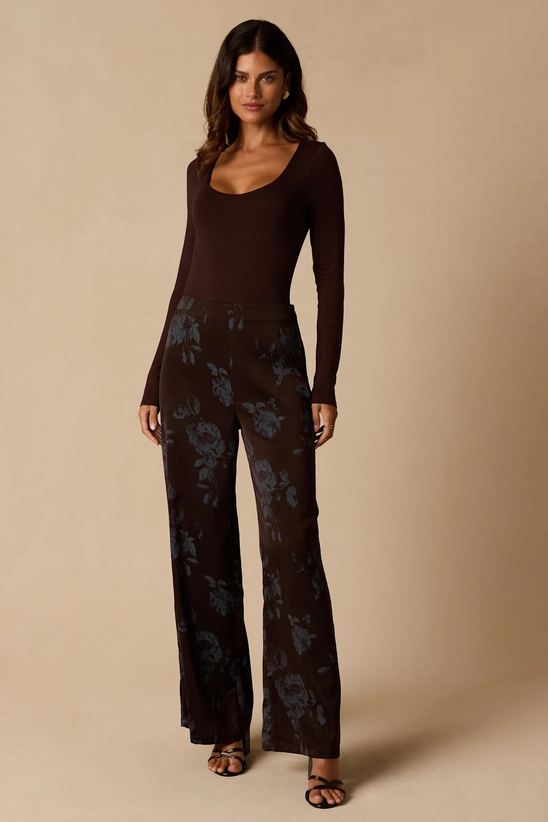 Tully Brown Floral High-Rise Pants | Lulus