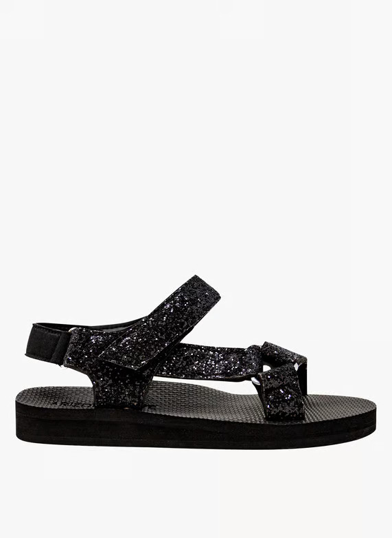 SANDALES PLATES à STRASS NOIR ARIZONA LOVE - FEMME | Place des Tendances | Place des tendances (FR)